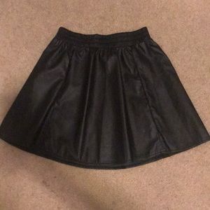Faux Leather Skirt